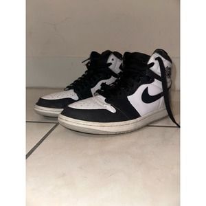 Jordan 1 Retro OG High Stage Haze 555088-108 Coral Grey Fog White Black Toe sz 7